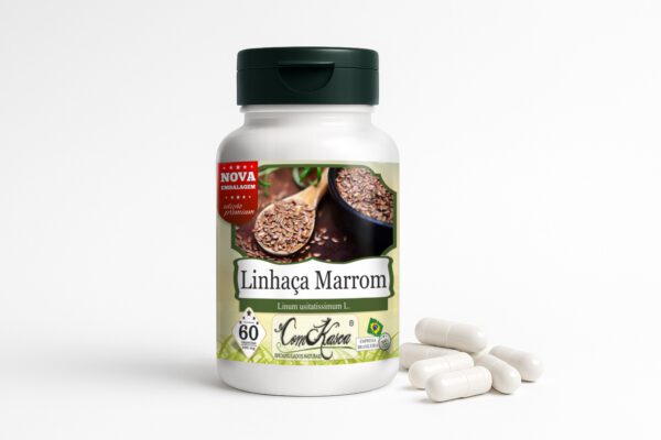 Linhaça Marom ComKasca 60 caps - Imagem 2