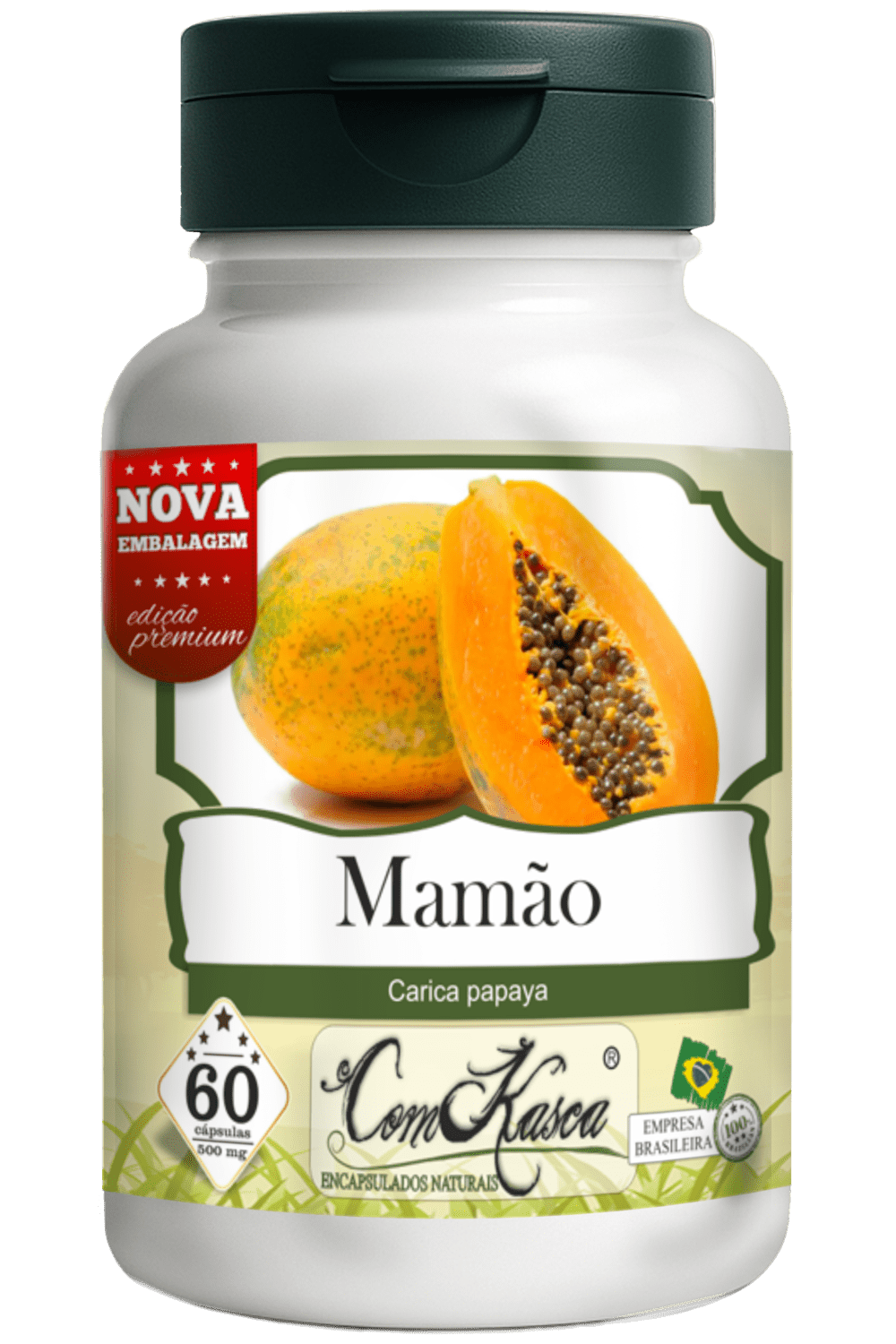 Mamão ComKasca 60 caps - Imagem 3