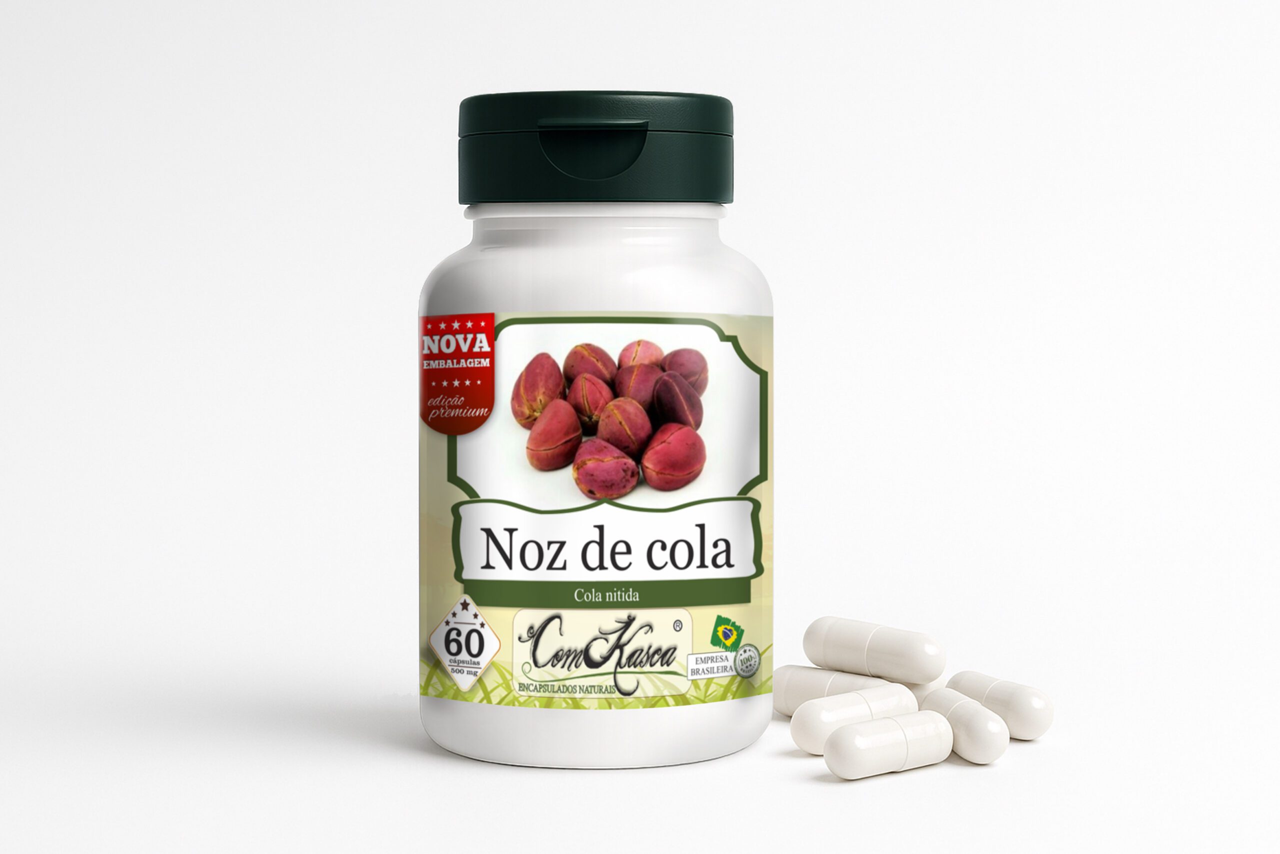 Noz de Cola ComKasca 60 caps - Imagem 2