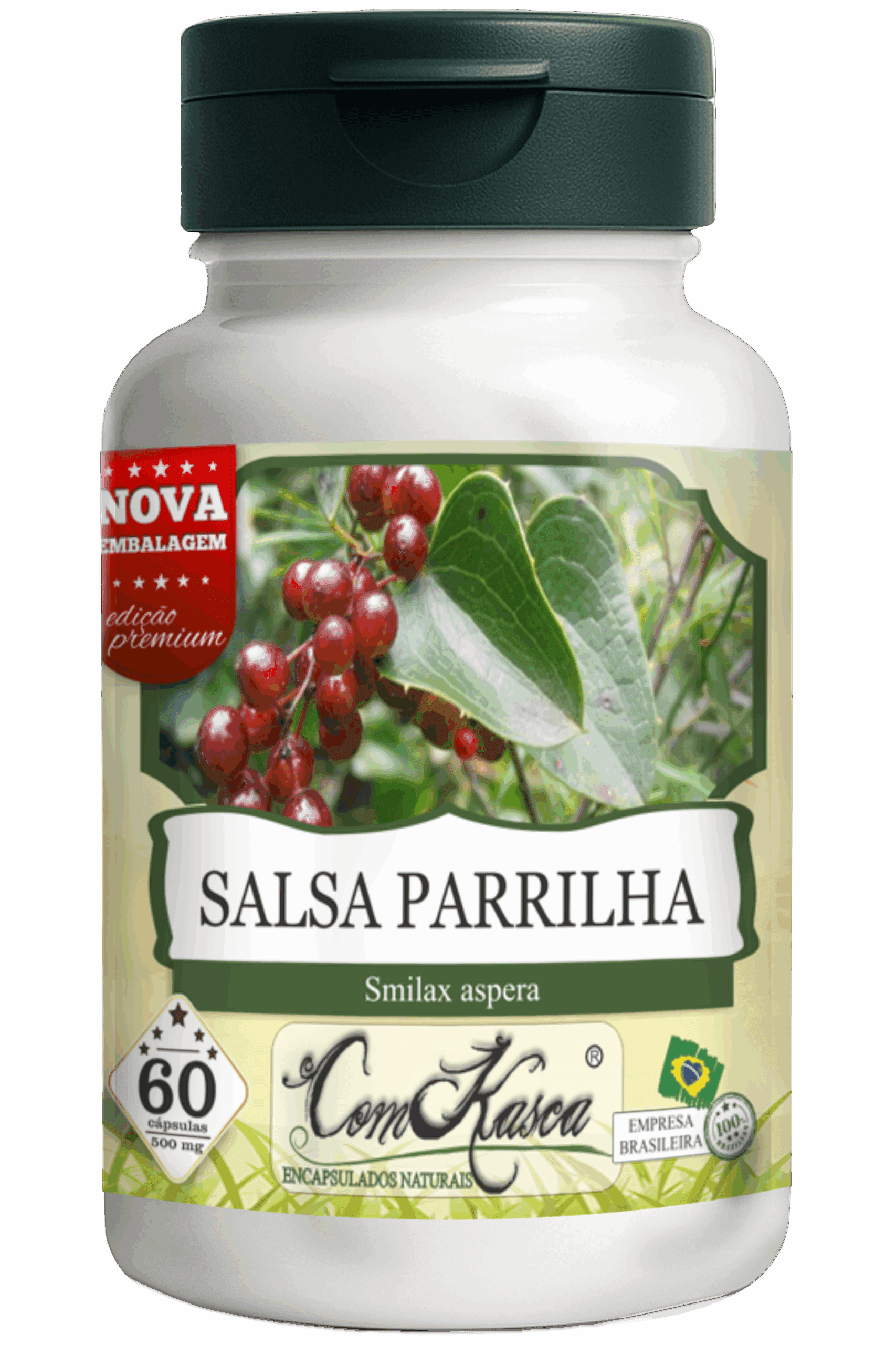 Salssaparrilha ComKasca 60 caps - Imagem 2