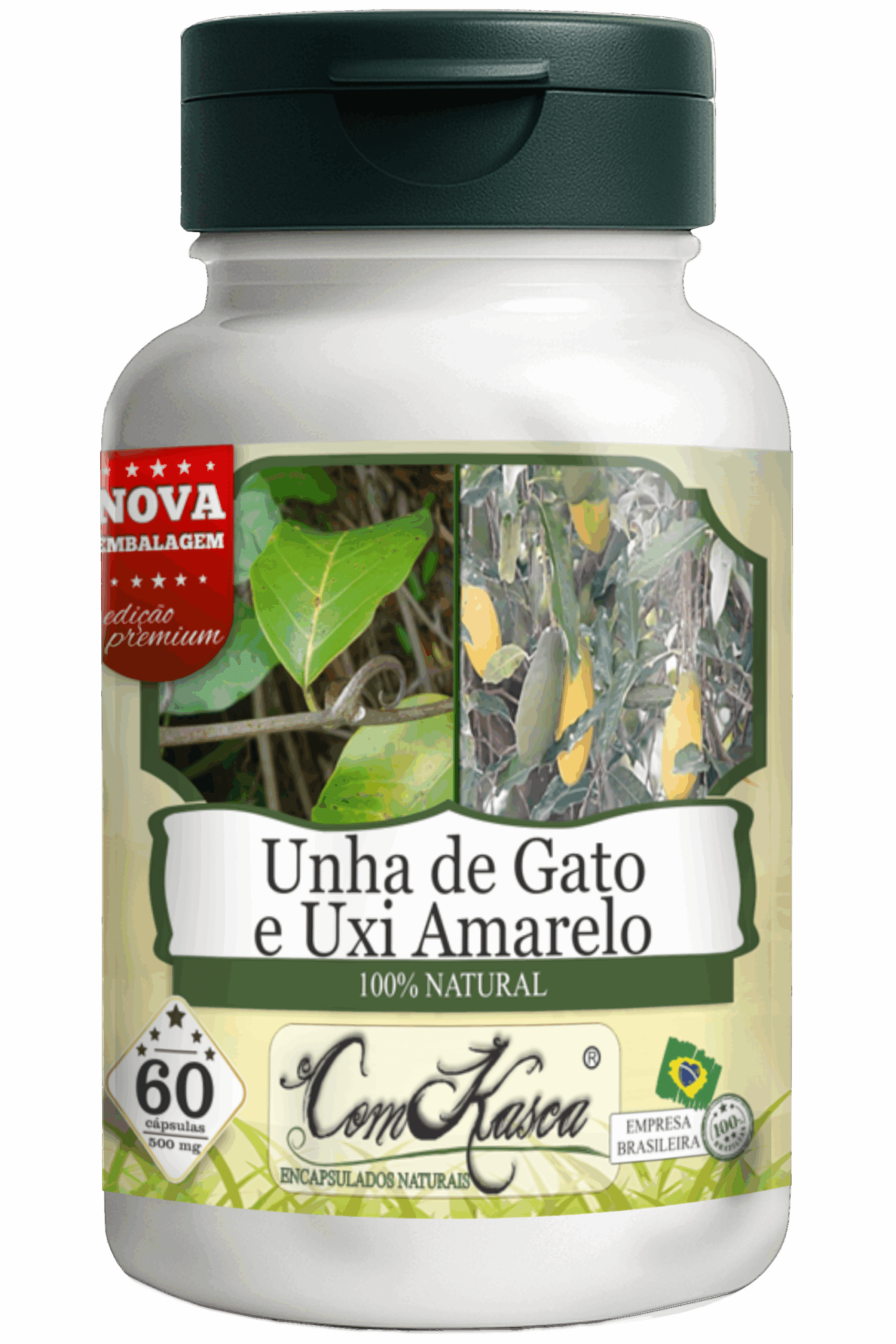 Unha De Gato e Uxi Amarelo ComKasca 60 caps - Imagem 2