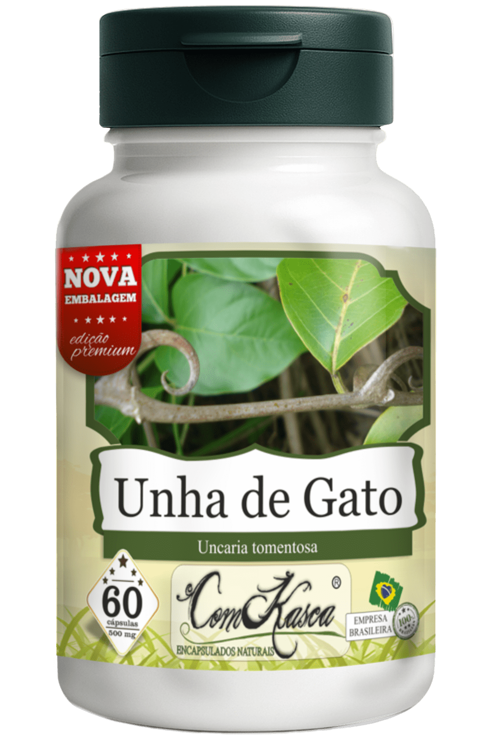 Unha de Gato ComKasca 60 caps - Imagem 3