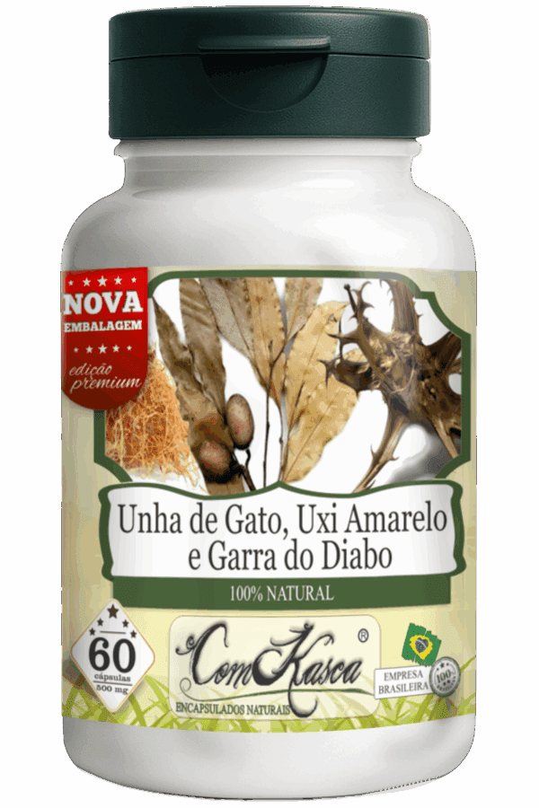 Unha de Gato, Uxi Amarelo e Garra do Diabo 60 Caps - Imagem 2