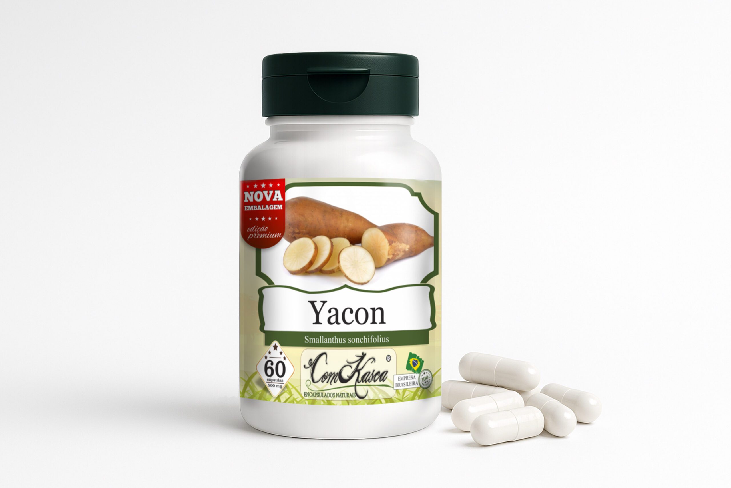 Yacon ComKasca 60 caps - Imagem 2