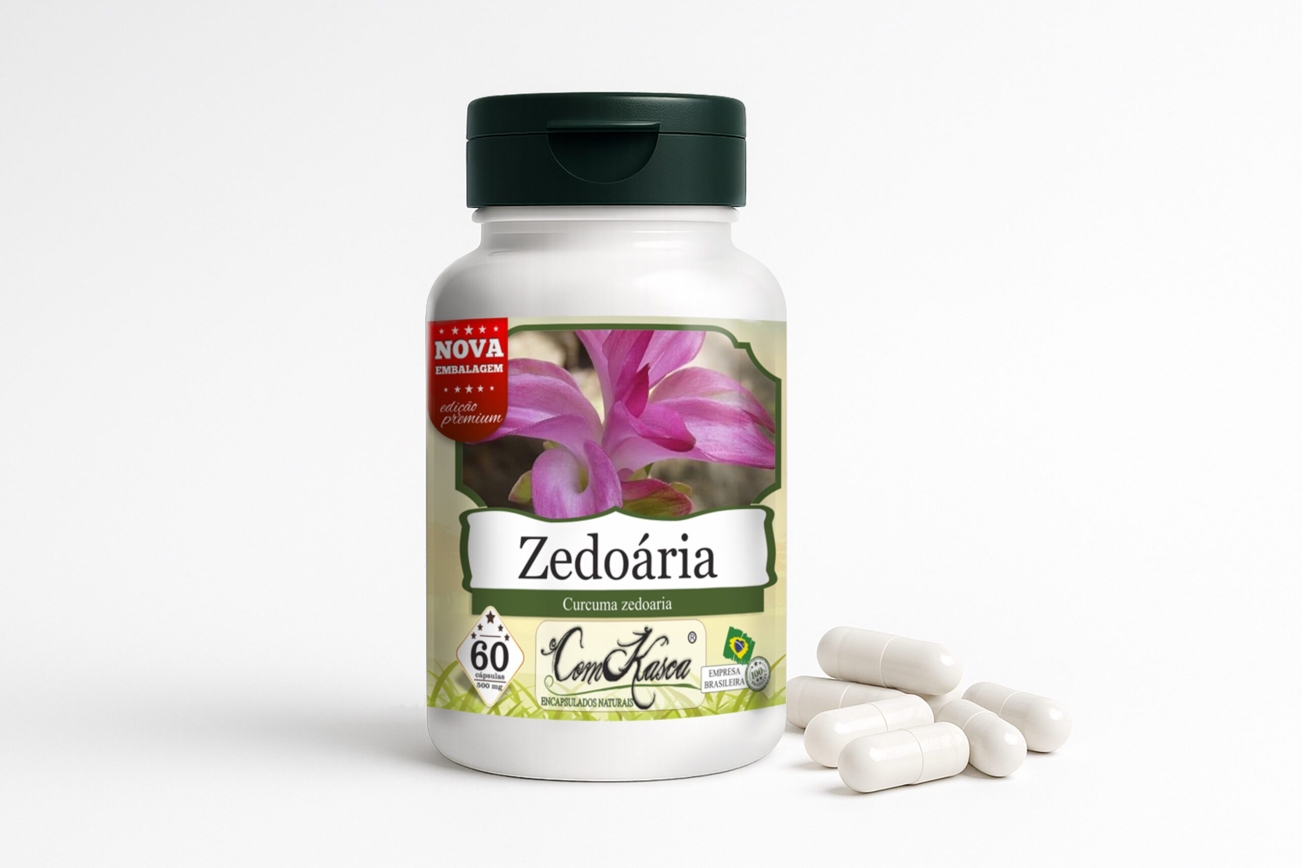 Zedoária ComKasca 60 caps - Imagem 2