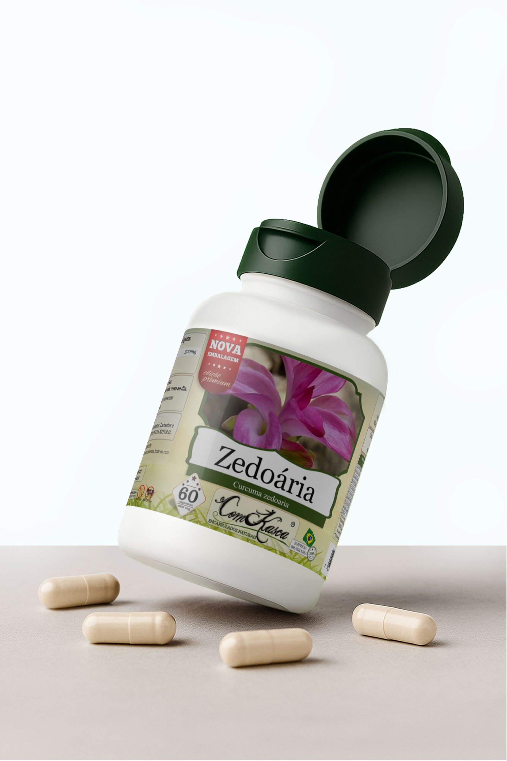 Zedoária ComKasca 60 caps