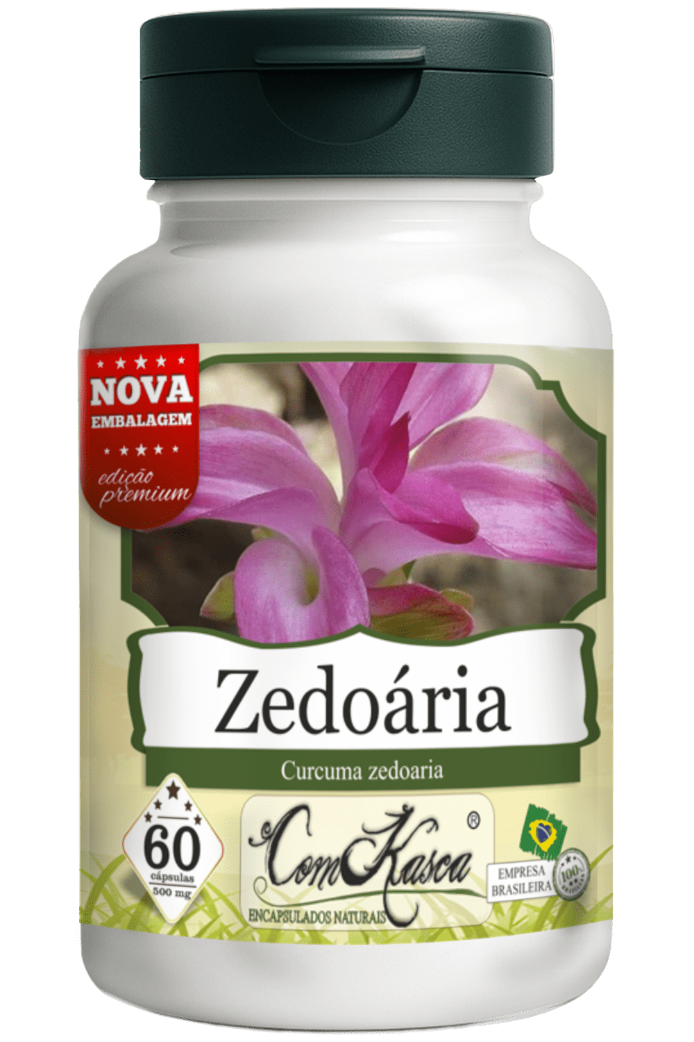 Zedoária ComKasca 60 caps - Imagem 3